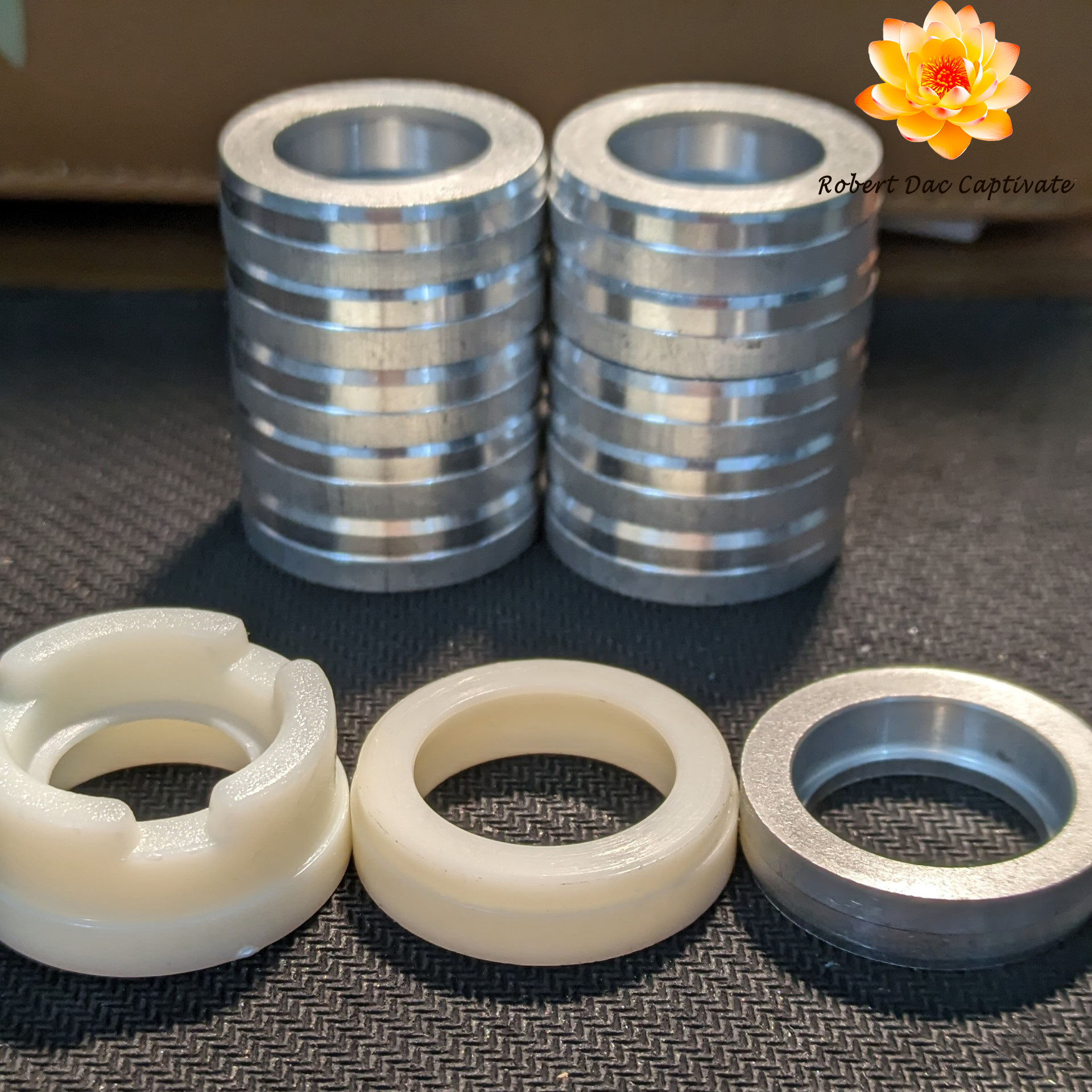 Sơ mi nhựa bi 608 gắn quạt (Mẫu lùn)