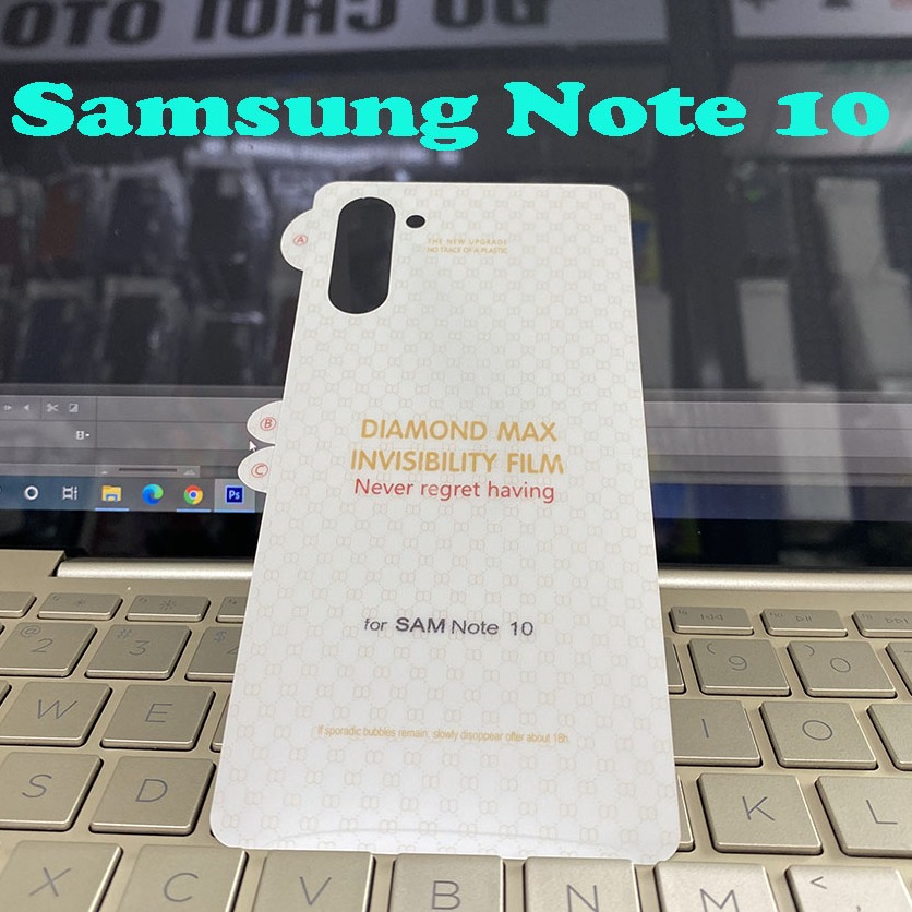 Miếng Dán PPF DẺO BÓNG - NHÁM Chống Vân Tay Samsung Note 10