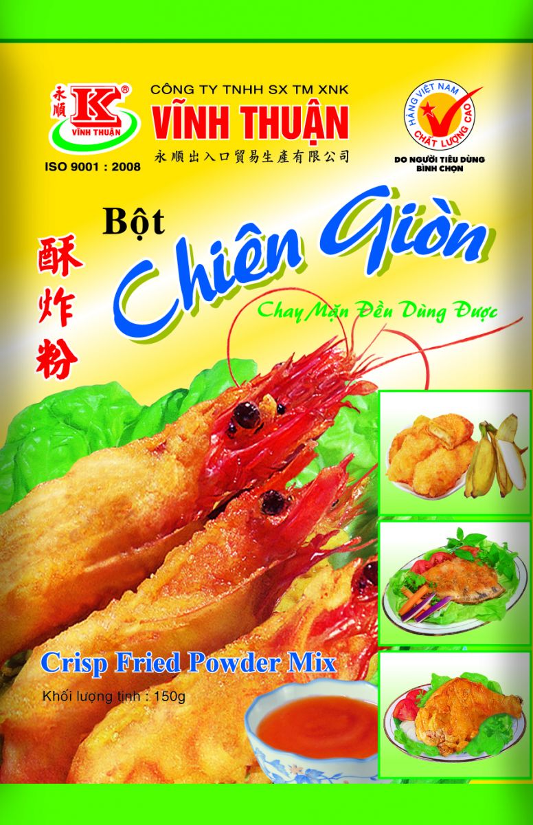 Bột chiên giòn Vĩnh Thuận gói 150g