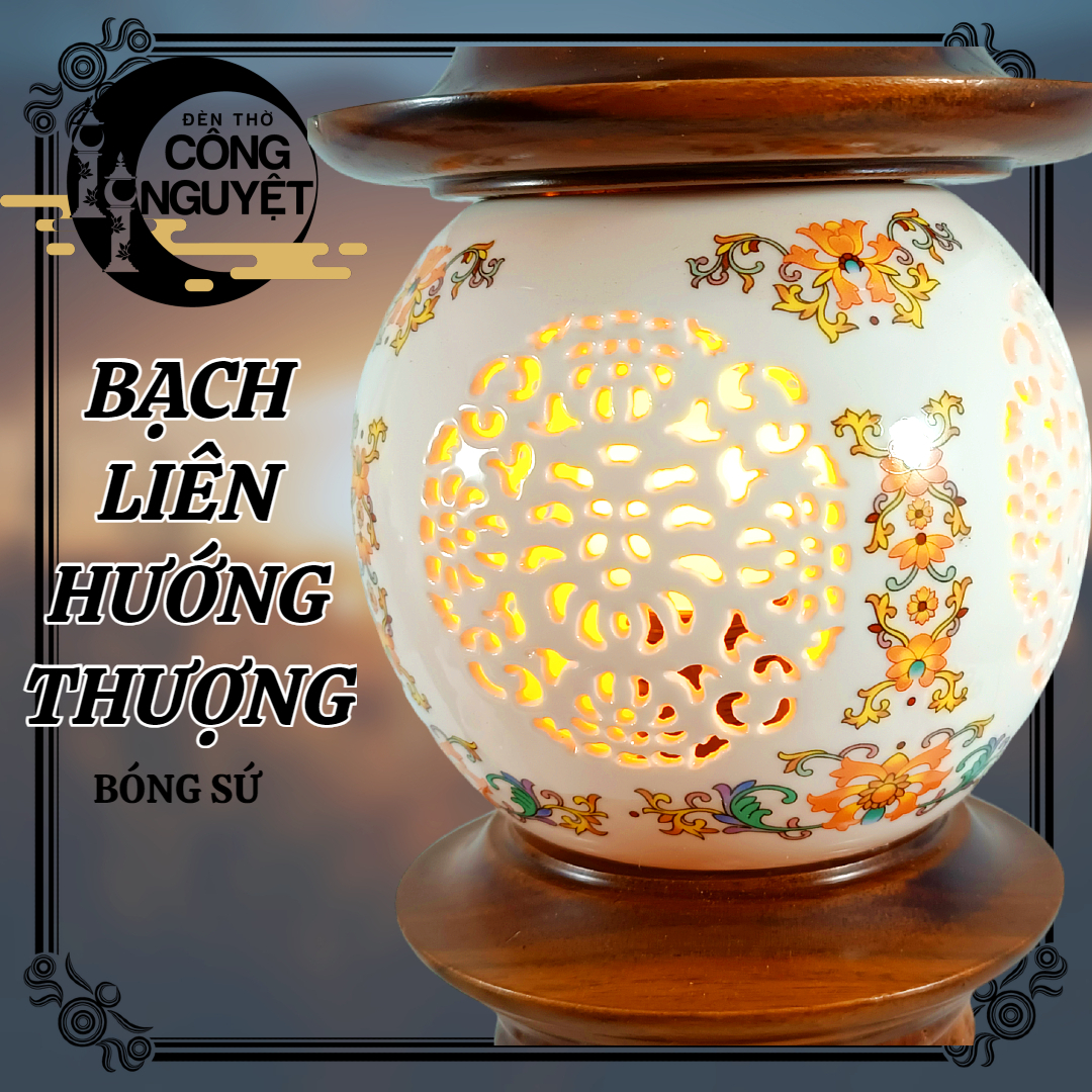 Altar Lamp "White Lotus Grow Up"