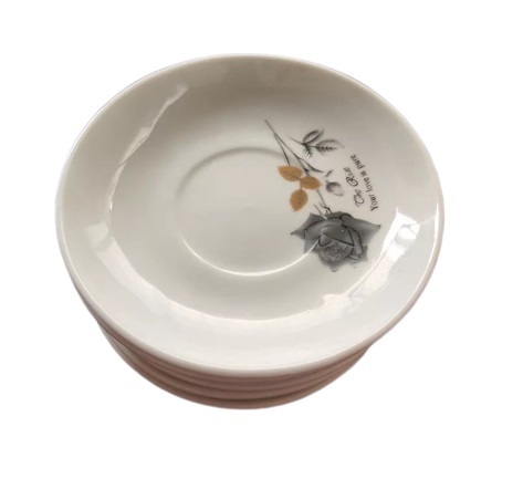Bộ 6 đĩa hoa hồng xanh đen