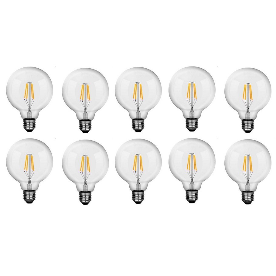Bộ 10 bóng đèn led edison g95 8w đui e27.