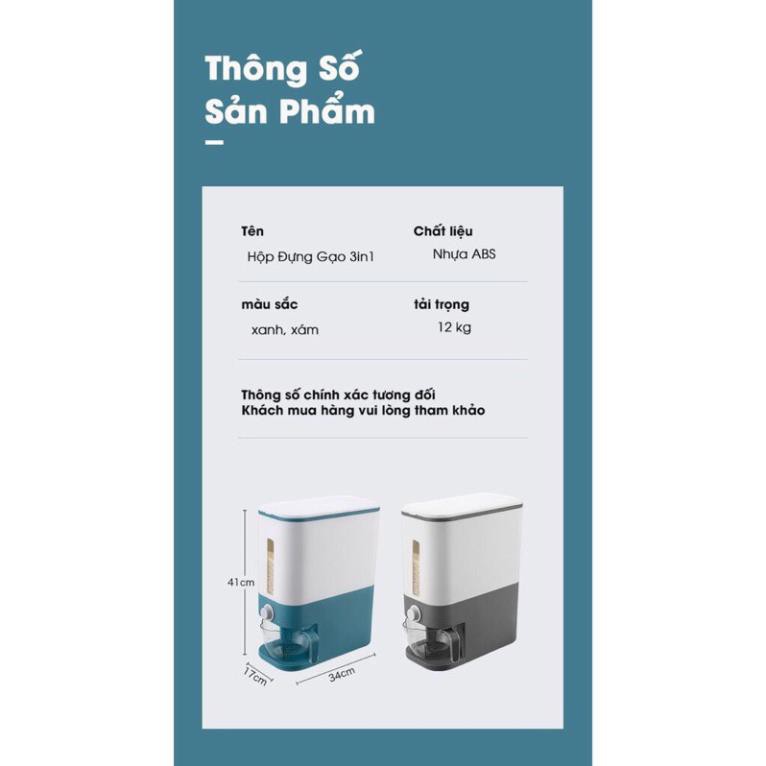 Thùng gạo thông minh tự động 15kg