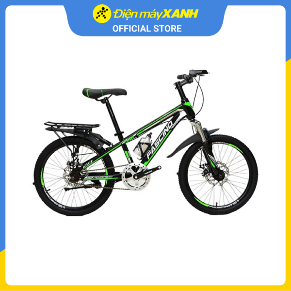 Xe đạp địa hình MTB Fascino FS-01 20 inch Đen xanh lá