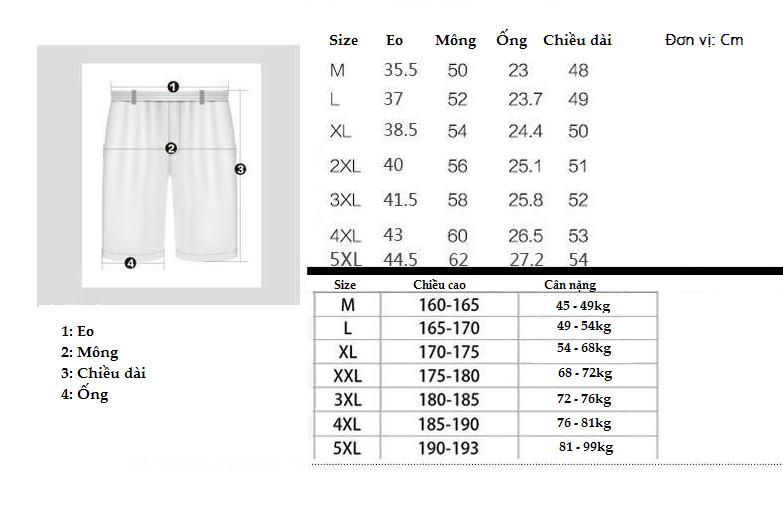 Quần short đùi nam L&A Fashion