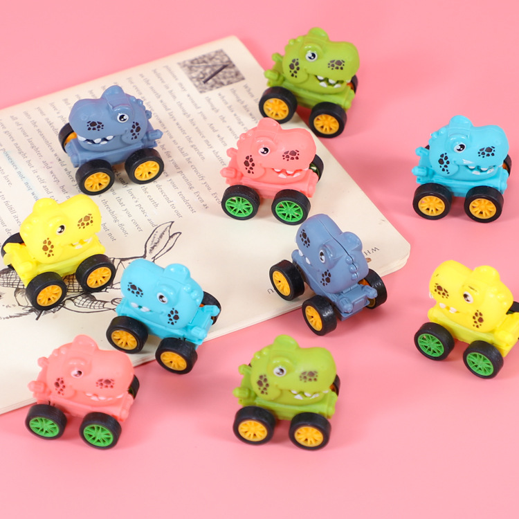 Xe Đồ Chơi Đầu Khủng Long Mini Động Cơ Dây Cót (Giao 1 xe ngẫu nhiên màu)