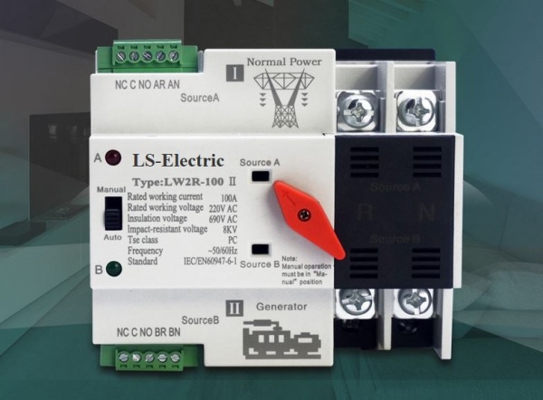 Bảng giá Cầu dao dảo chiều tự động 2P 100A không dây mất điện LS-ELECTRIC ats bộ đổi nguồn điện tự động công tắc đổi nguồn câu dao 2 chiều