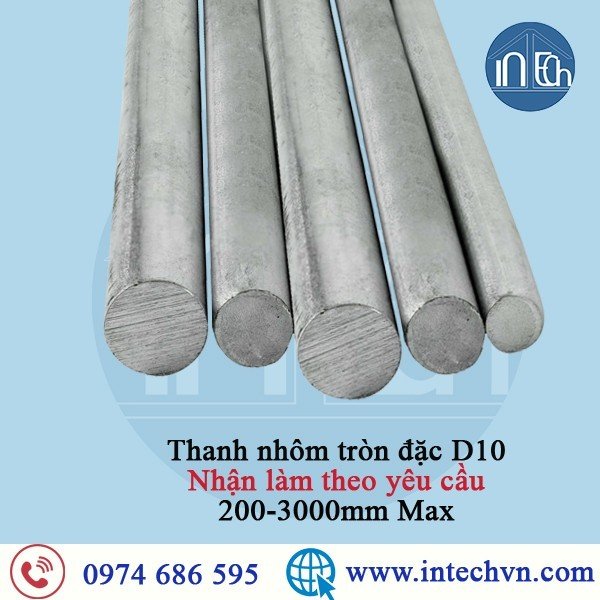 NHÔM THANH TRÒN ĐẶC A6061 HQ Phi 20mm (D20)
