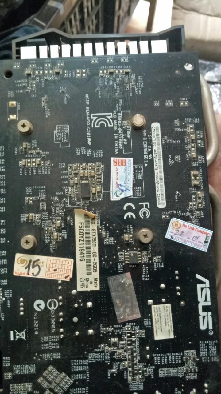 VGA Asus Strix 750ti 2Gb\Dr5\128 bit