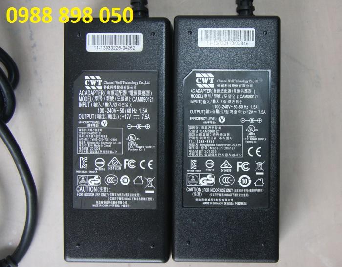 ADAPTOR 12V 7.5A CWT HÀNG CAO CẤP
