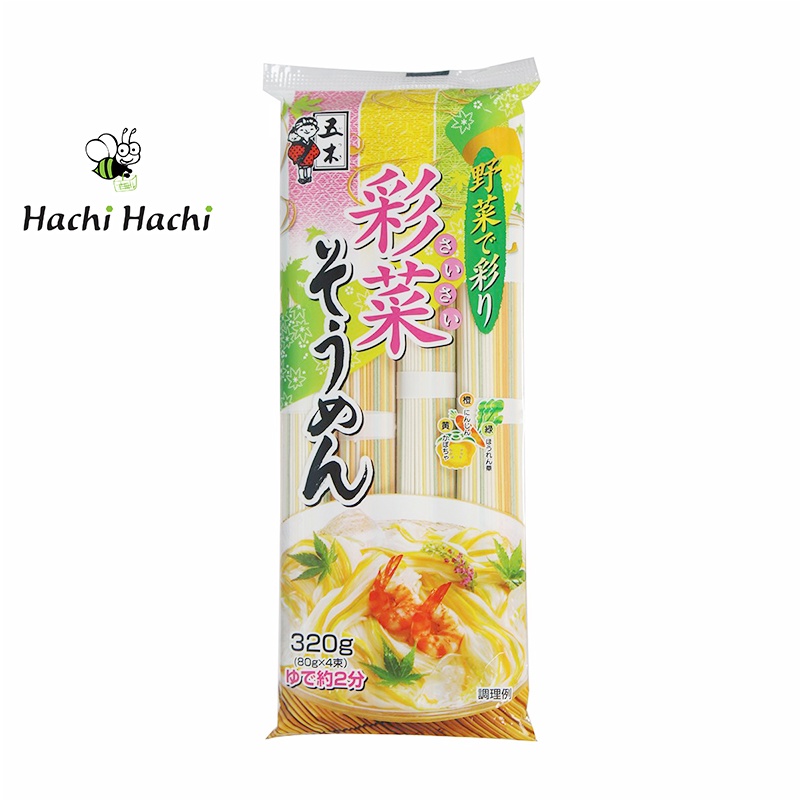 Mì somen rau củ nhật bản itsuki foods 320g - hachi hachi japan shop