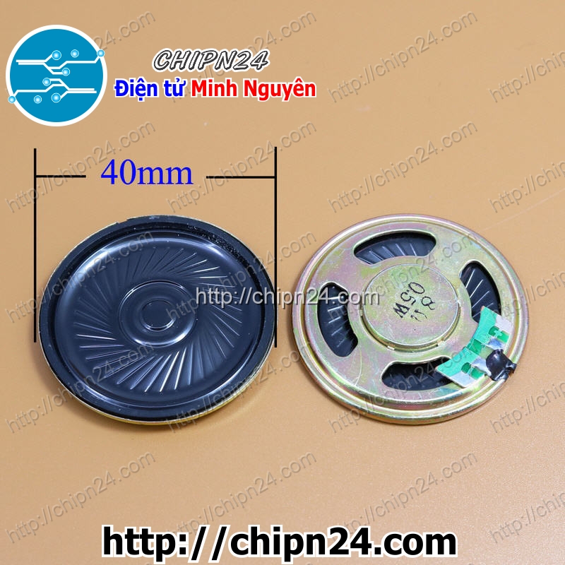 Loa 8r 0.5w 40mm, loa 8 ohm - 0.5w