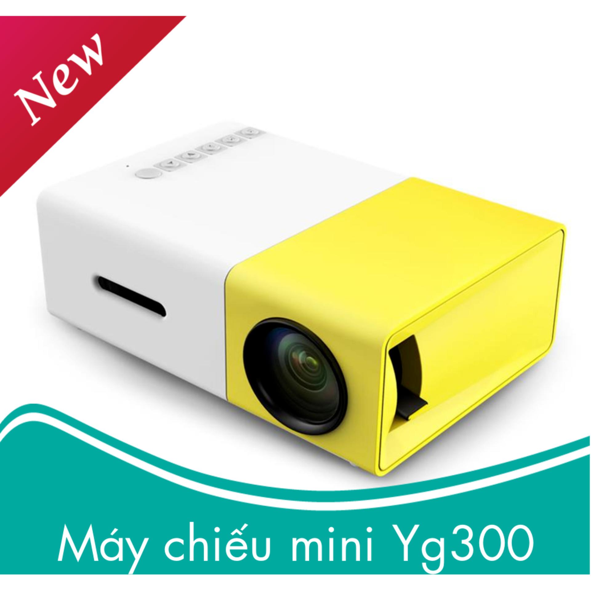 Máy Chiếu Mini M6, Máy Chiếu Mini Uy Tín, Máy Chiếu Cầm Tay Mini YG300, Thiết Kế Nhỏ Gọn, Độ Phân Giải Cao Giúp Hình Ảnh Sắc Nét, Kết Nối Với Nhiều Thiết Bị Như Máy Tính, Điện Thoại, USB