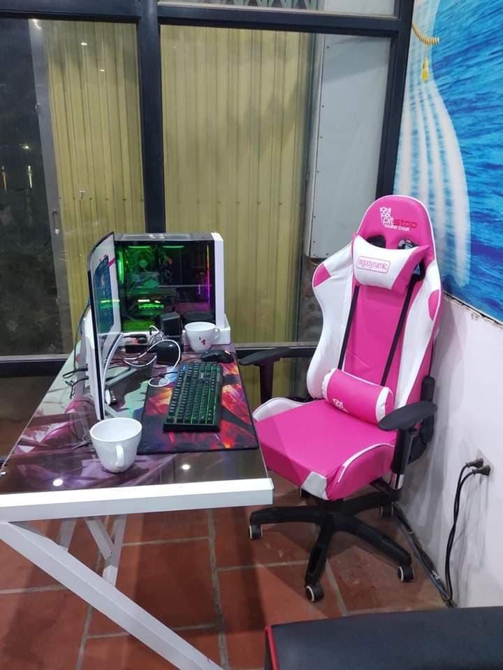 Ghế Gaming PITSTOP  MÀU HƯỜNG QUYẾN RŨ
