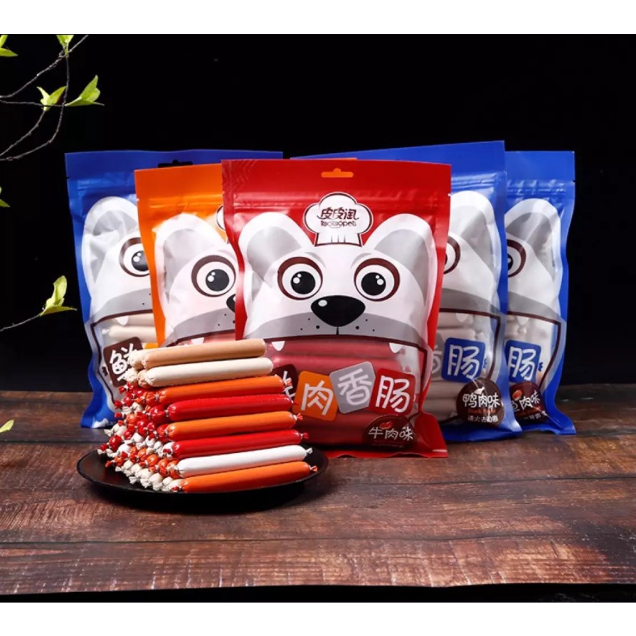 Xúc xích thịt tươi Taotaopets dành riêng cho chó mèo thú cung gói 30 cây