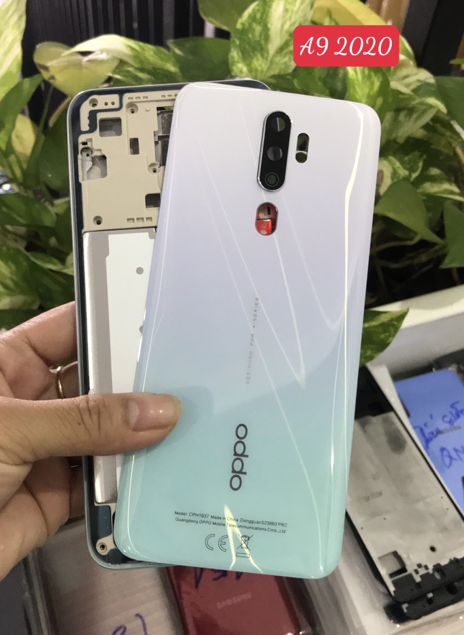 Bộ vỏ oppo A9 2020 / A5 2020  zin(kèm phím +kinh camera)