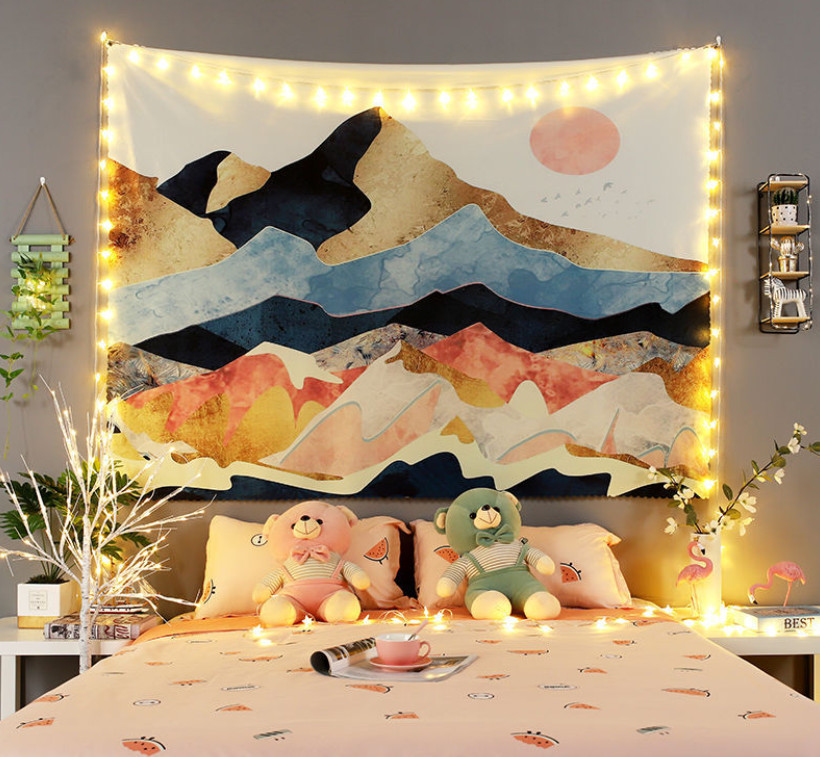 [NHIỀU MẪU] Thảm treo tường, tranh vải treo tường decor 1m3x1m5