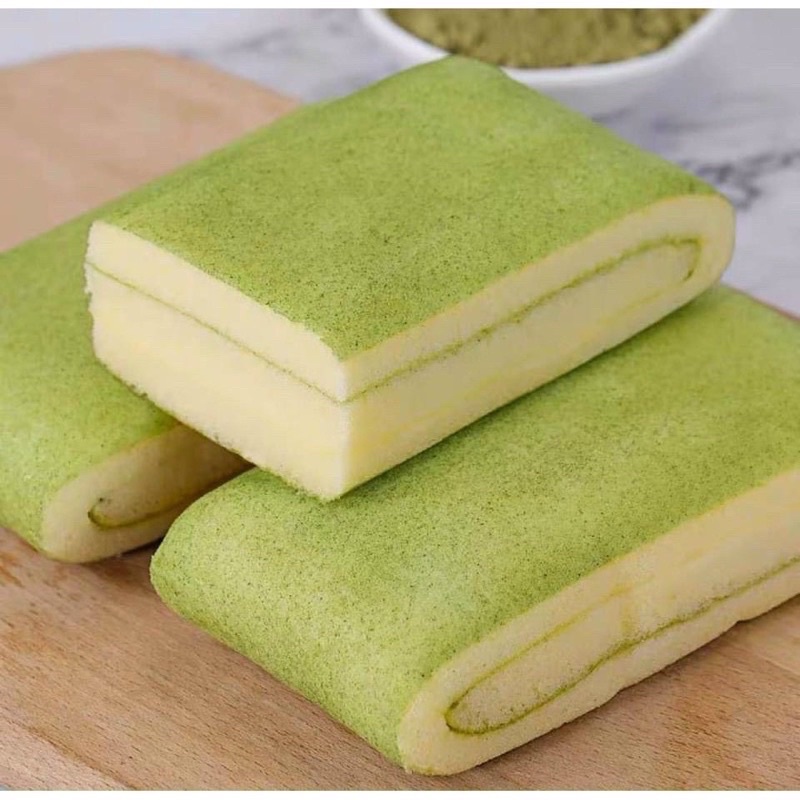 Bông Lan trà xanh cuộn ( 1 cái)