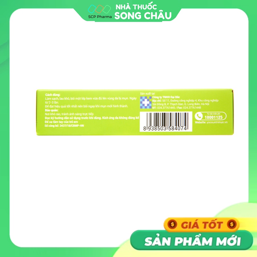 Kem ngừa mụn YOOSUN acnes tuýp 15g