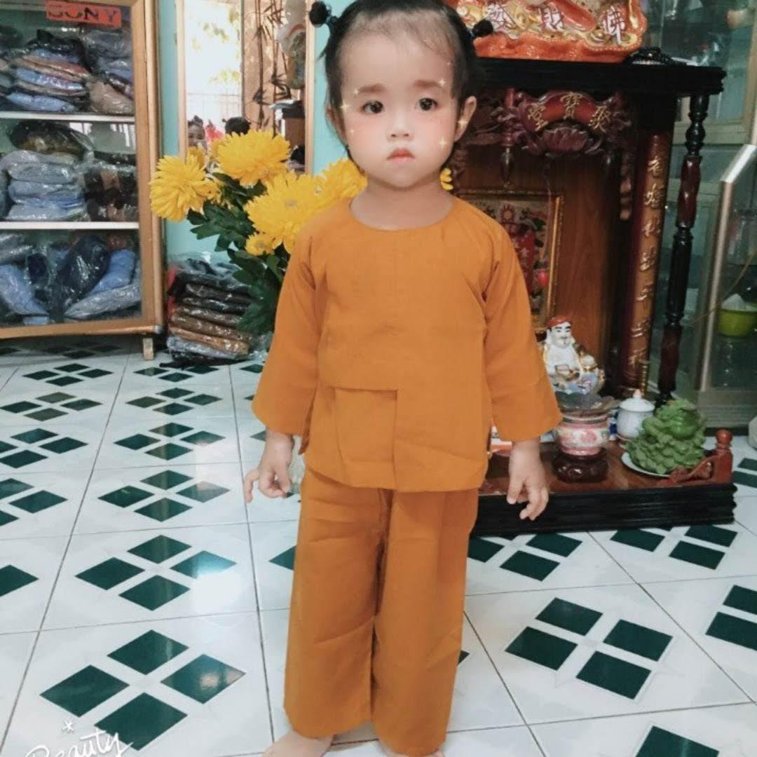 Đồ lam đi chùa bé mẫu Vạt hò