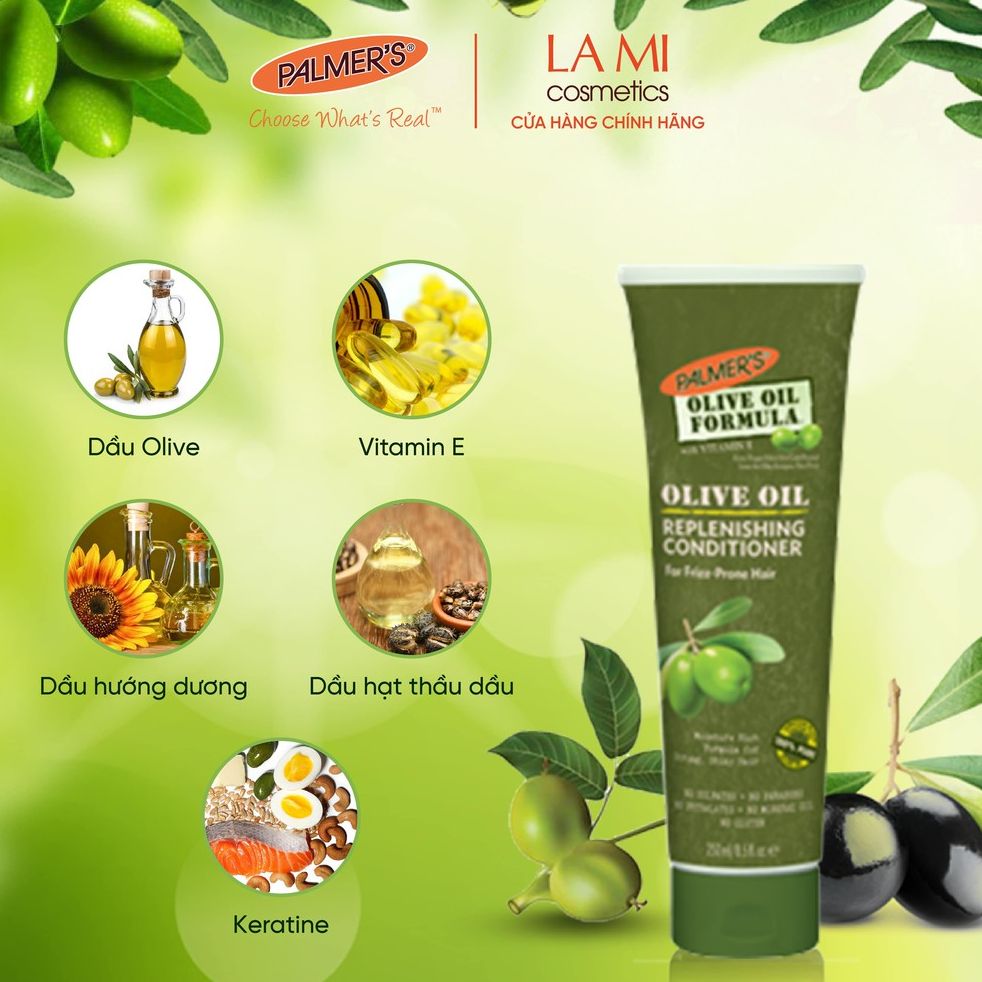 [14/02/25] Dầu xả dưỡng tóc Olive Palmer's 250ml