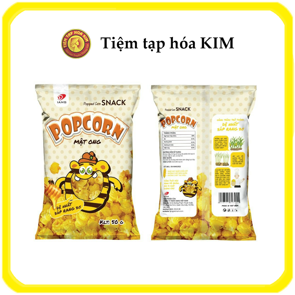 Snack Popcorn (bỏng ngô) gói 50g