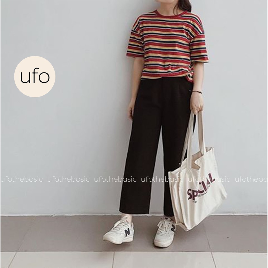 [Nhập LAZLOOK99 GIẢM 100K/500K] Quần ống rộng dáng suông lửng – Basic Trousers – ufo.thebasic