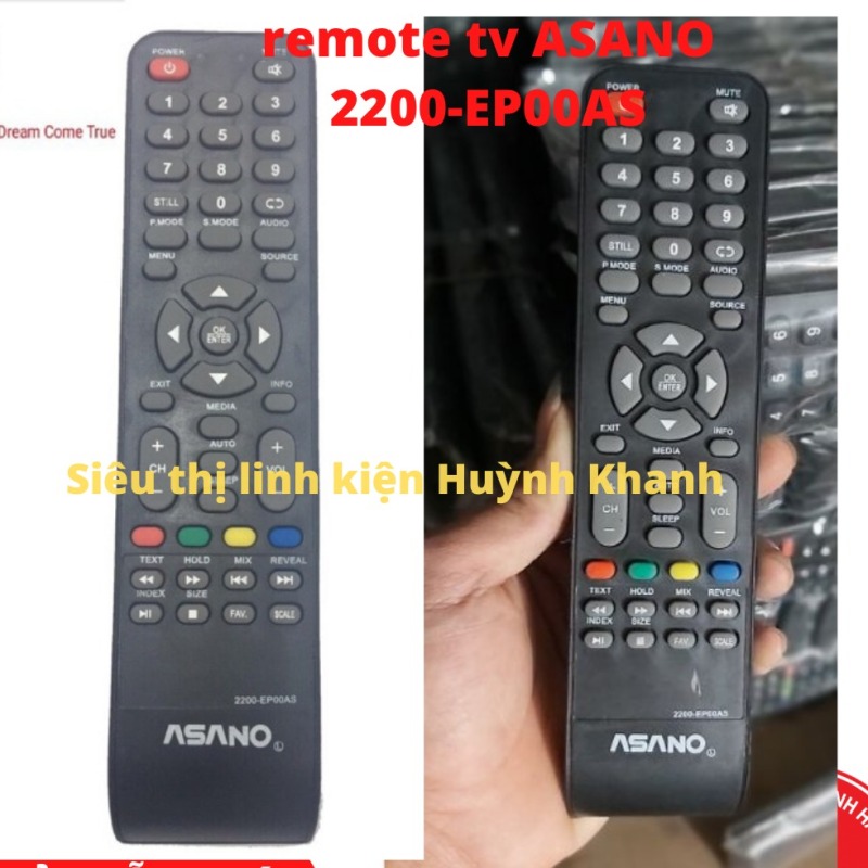 Bảng giá REMOTE TV ASANO 2200-EP00AS BỀN ĐẸP CHÍNH HÃNG