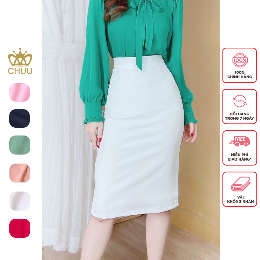 Chân váy công sở nữ kiểu chân váy bút chì basic CHUU CV2120