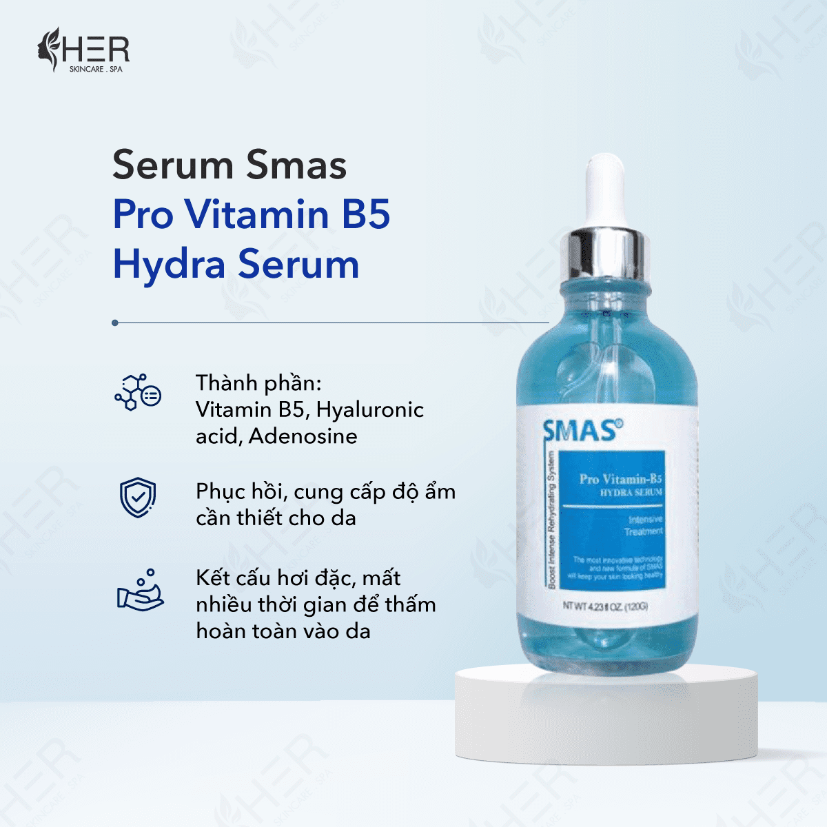 Tinh chất cấp ẩm SMAS Pro Vitamin B5 Hydra Serum 120ml