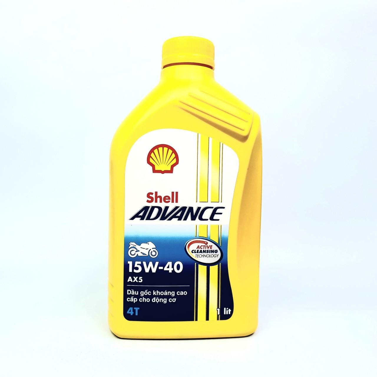 Shell advance ax5 15w40 1l dành cho xe số