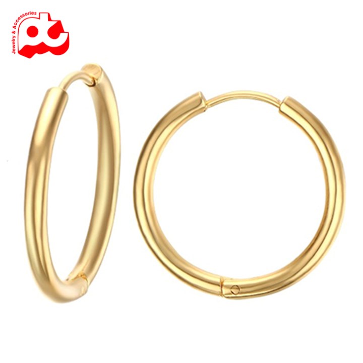 BÔNG TAI INOX NAM KHOEN TRÒN 1 CHIẾC PHONG CÁCH CAO CẤP SƠN TÙNG KHÔNG ĐEN RẺ ƠI RẺ HÀN QUỐC - TRANG SỨC NAM