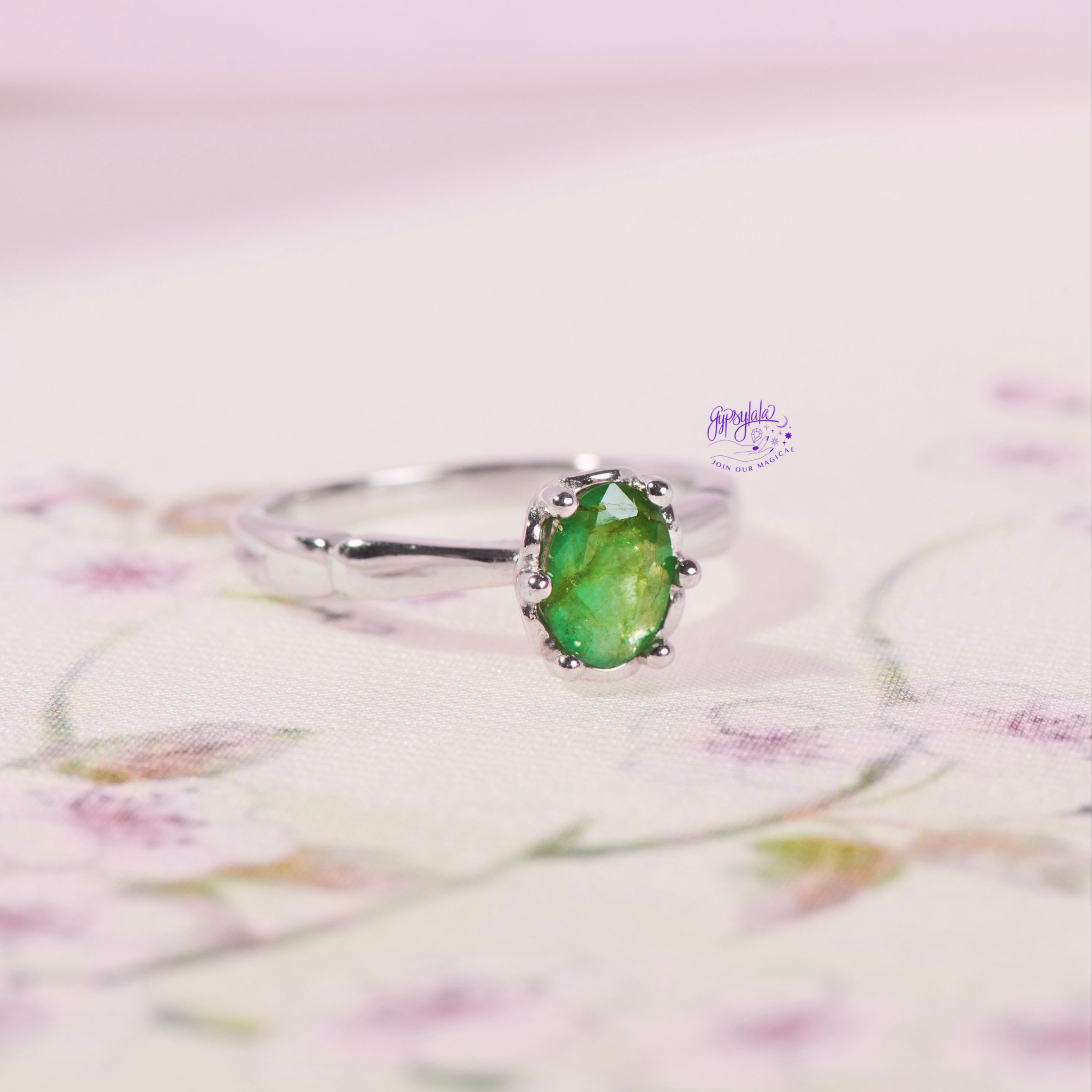 Nhẫn Bạc 925 Flower Đá Thiên Nhiên SP005090 Gypsy.lala