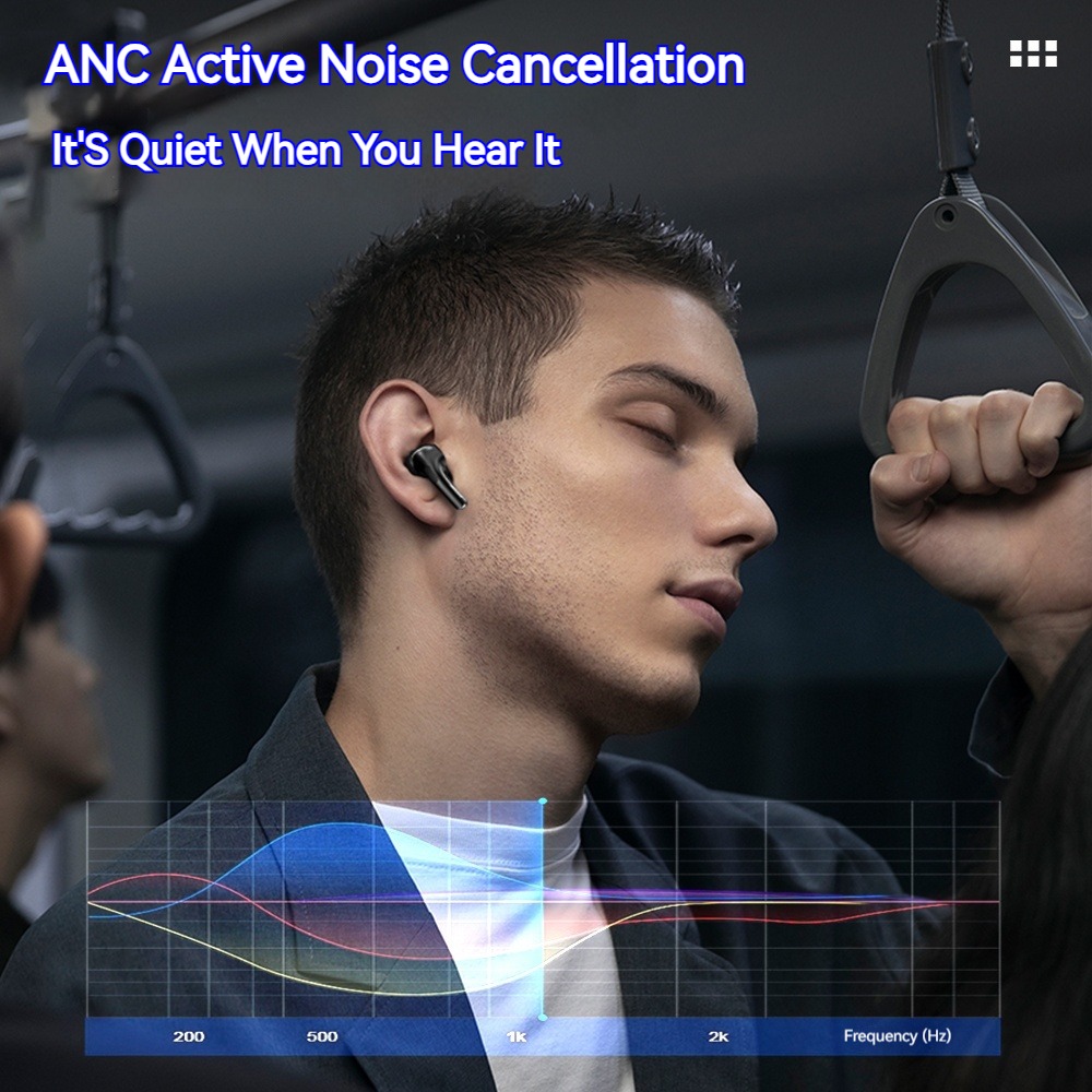 Polvcdg-A9 Pro Full-Color Touch Screen Bluetooth Headset Multi-Kinetic Lcd Screen ABC/ENC Dual Noise Reduction In-Ear Headset