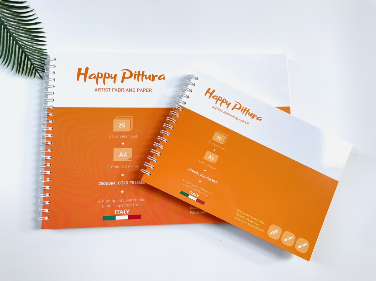 Giấy vẽ Sổ Vẽ Màu Nước HAPPY (vân nổi Cold)