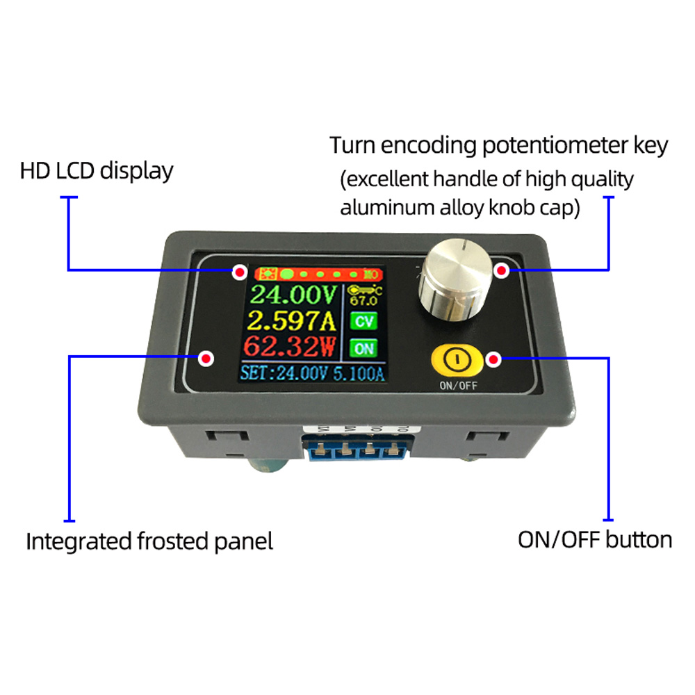 Buck Boost Converter XYS3580 DC CV 0.6-36V 5A Power Module Adjustable Regulated Laboratory Power Supply Variable