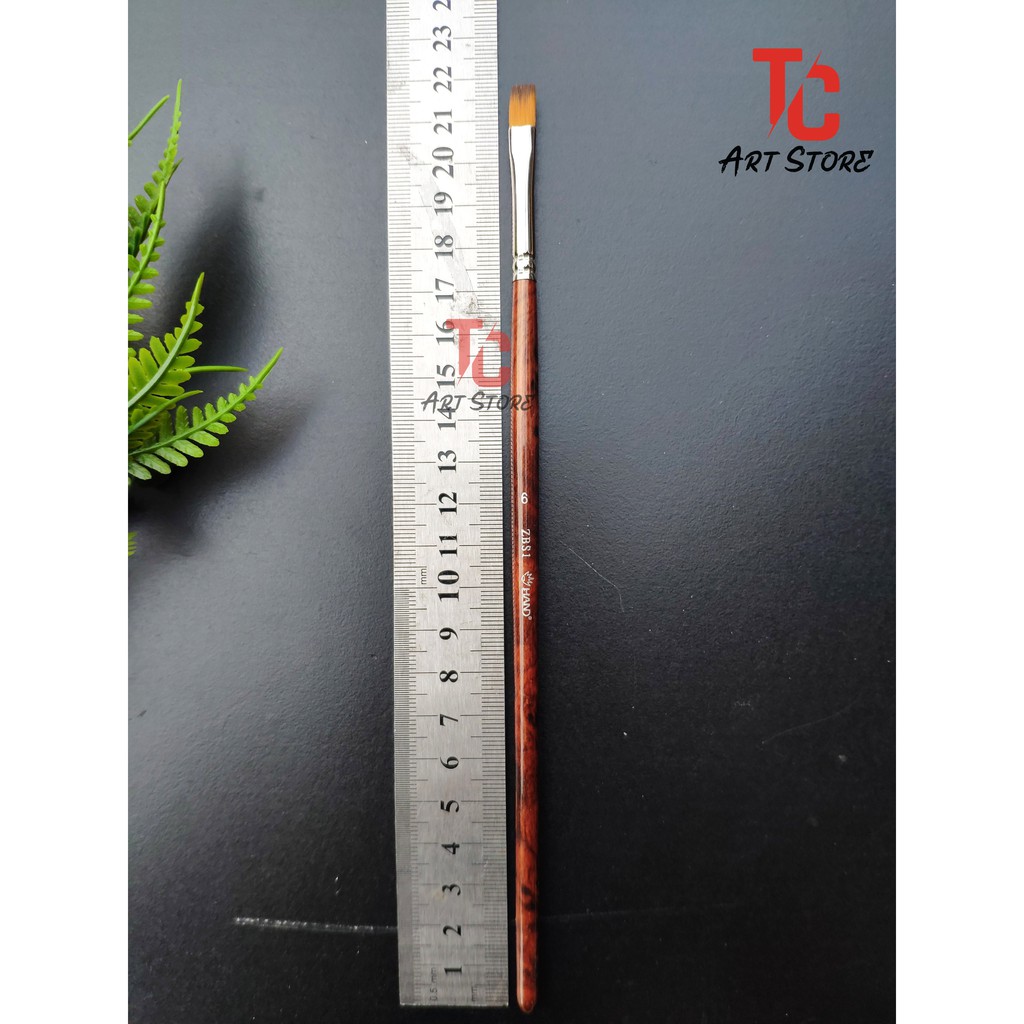 Cọ Vẽ Đầu Dẹp Hand Zbs1 (Số 4 Đến 12)