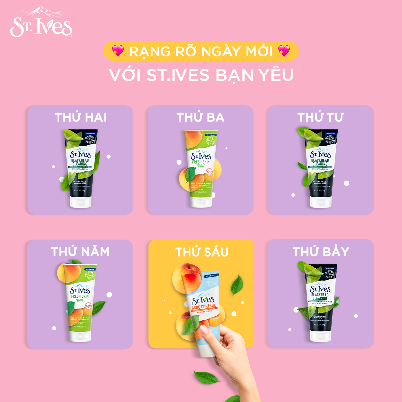 Sữa Rửa Mặt Tẩy Tế Bào Da Chết St.Ives 170g