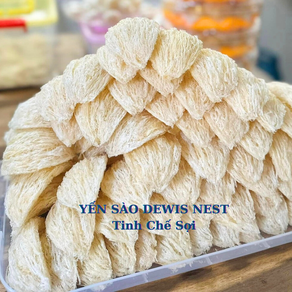 Dewi nest 100% pure animal clean nest box combo with luxurious golden bird's nest four corners.