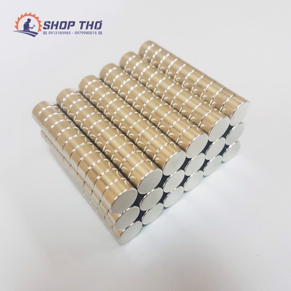 Nam Châm Trắng Tròn D10*5Mm (Set 10 Cái)