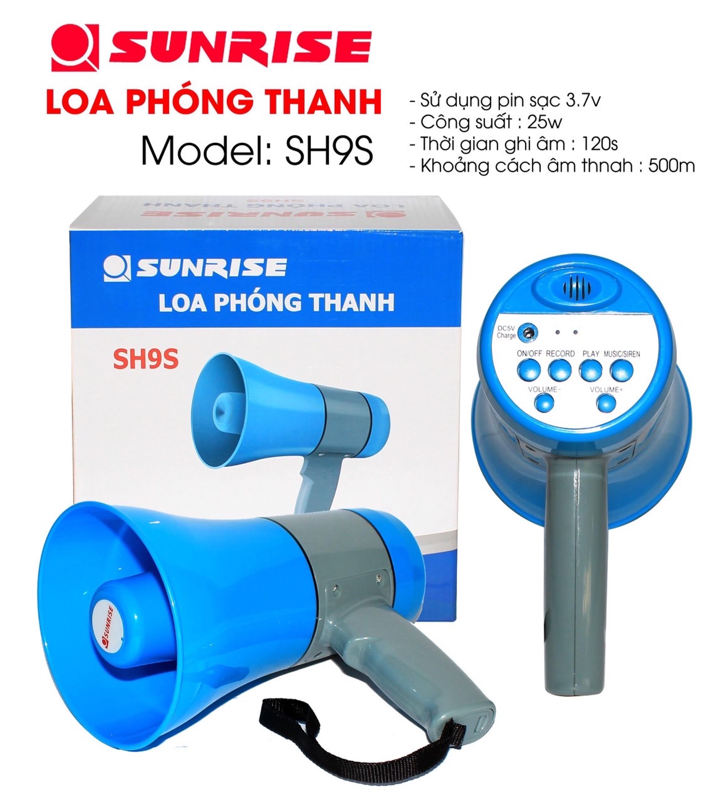 Loa phóng thanh Sunrise SH9S
