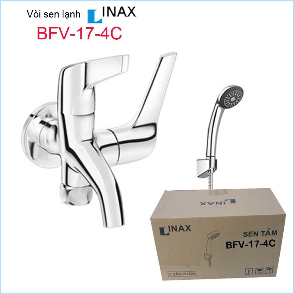 [HCM]Vòi sen tắm lạnh linax Nhật Bản KAG-BFV17-4C Trọn bộ vòi sen tắm Linax chính hãng nước mạnh sử dụng tốt