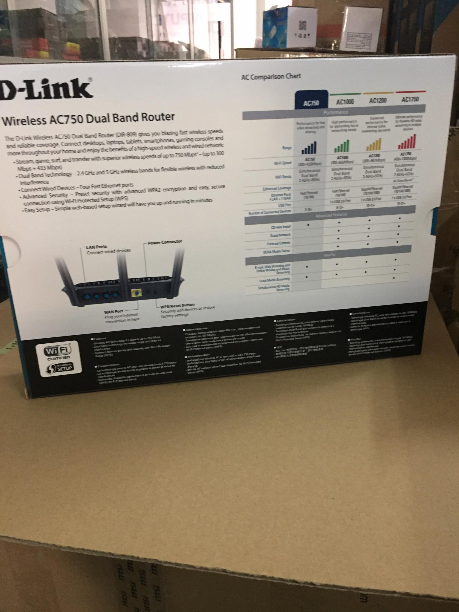 Bộ phát wifi Dlink DIR- 809 chuẩn AC750 (chính hãng)