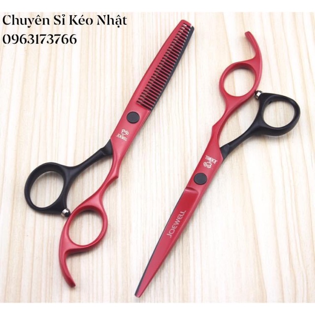 [HCM]Kéo cắt tóc Nhật Bản cao cấp Joewell MS08 [Mua bộ kéo tặng kèm ví da]