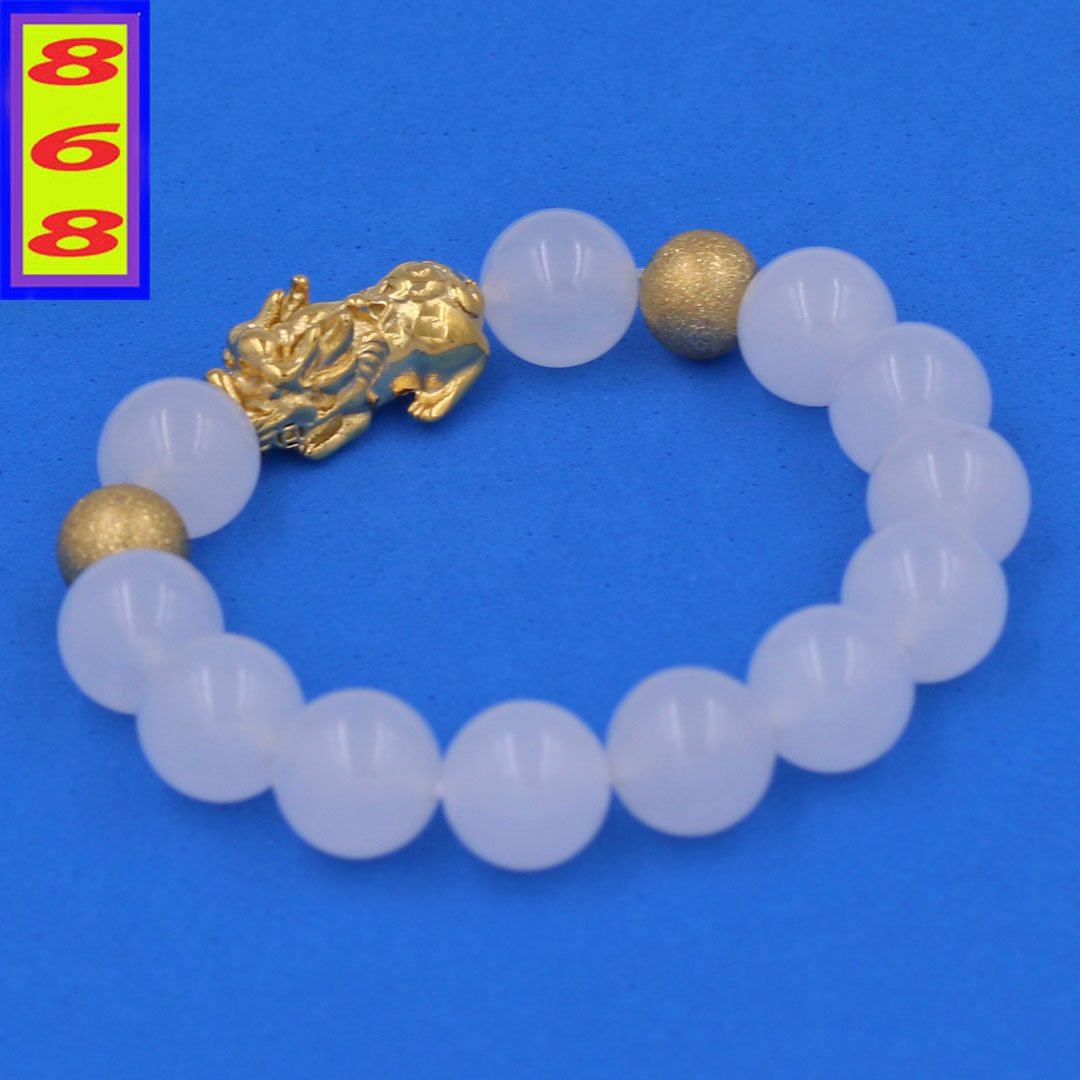 Round chain bracelet quartz white 12 Cup be maidservant retired TH26, bracelet bead chain, round chain bracelet, charm maidservant retired