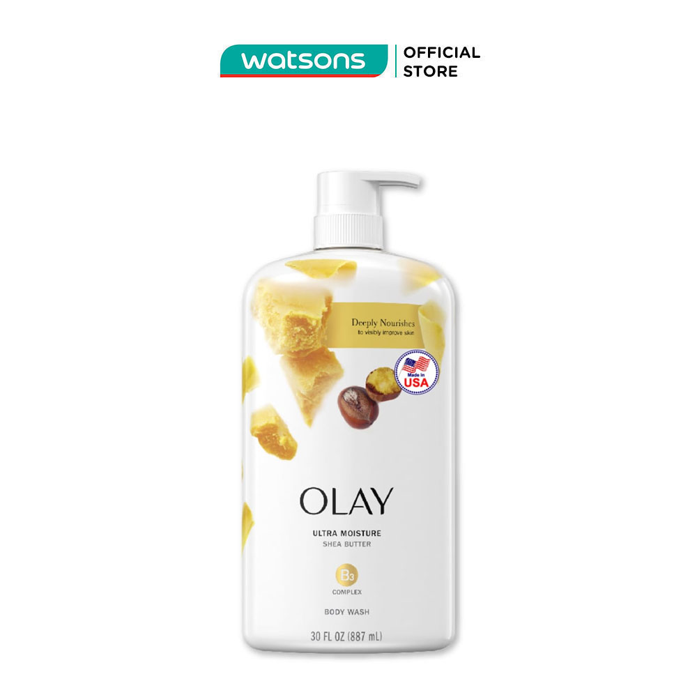 Sữa tắm olay ultra moisture bơ hạt mỡ dưỡng ẩm 887ml
