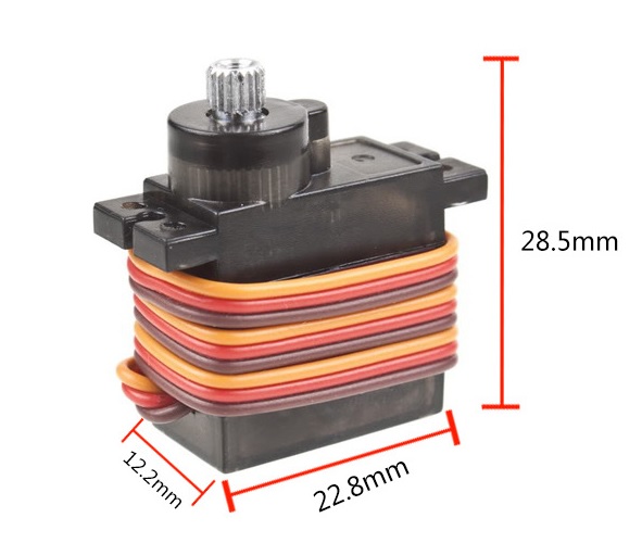 Servo MG90S - Bánh răng kim loại (2.2Kg)