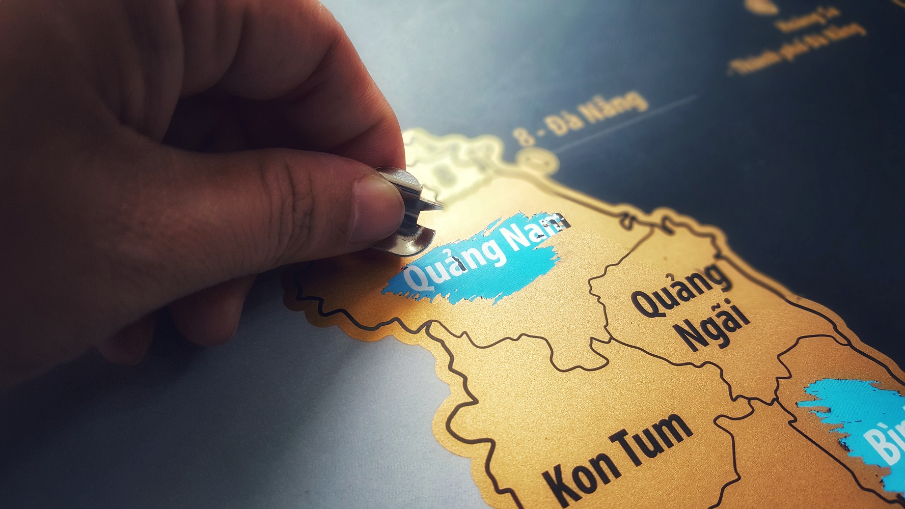 Vietnam Scratch Map Gold Edition
