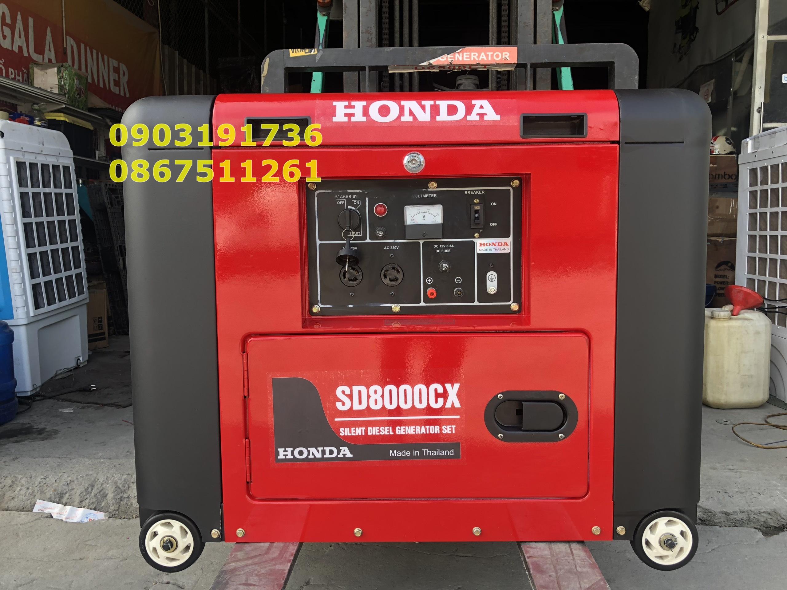 Máy phát điện Honda SD 8000CX đề nổ, siêu chống ồn