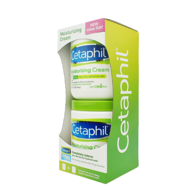 SET 2 KEM DƯỠNG DA CETAPHIL MOISTURIZING CREAM 566G